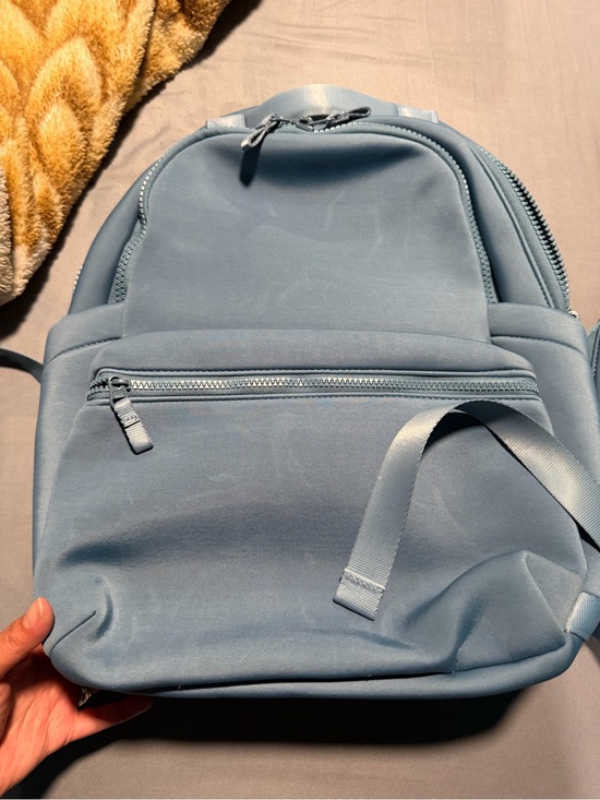 Men\'s Light Blue Backpack with Sling Pouch